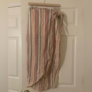 Free People Aubrey Wrap Midi Skirt